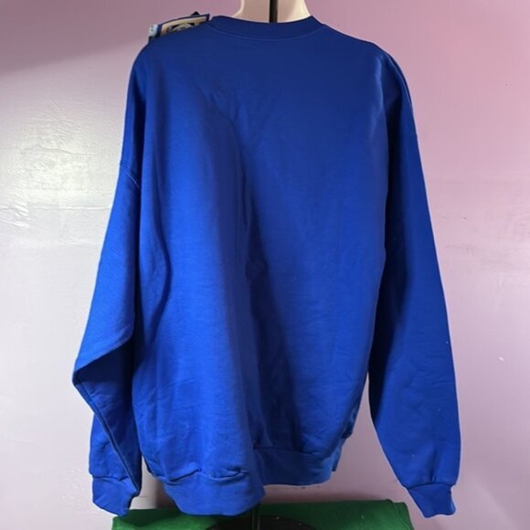Indiana Pacers Blue Long Sleeve Pullover Hanes Sweatshirt Size XL - Picture 2 of 4